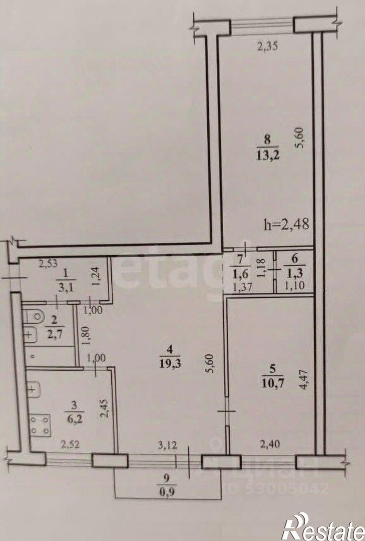 3-комн квартира Смоленская улица, 117,  д. 117