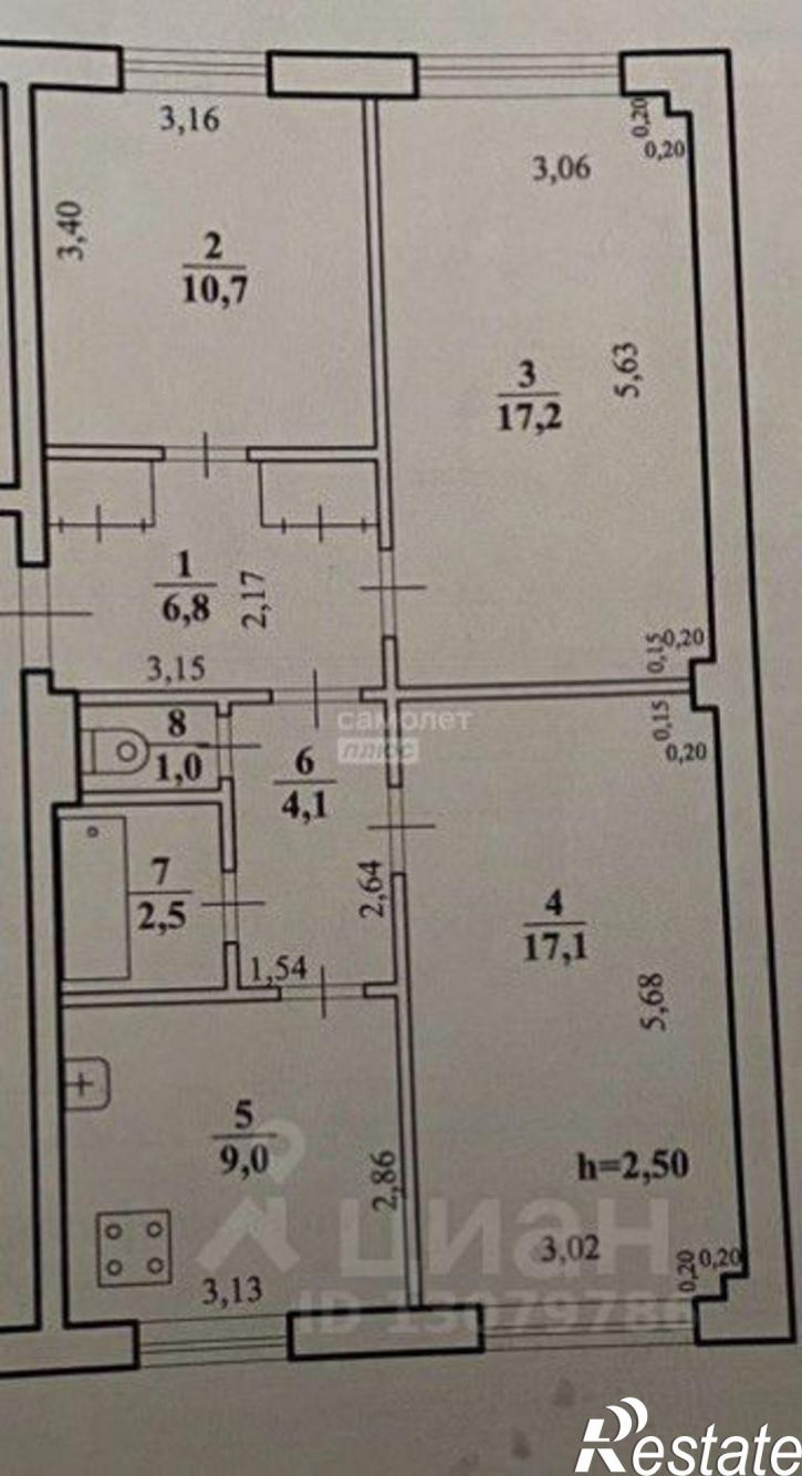 3-комн квартира улица Красного Восстания, 18,  д. 18