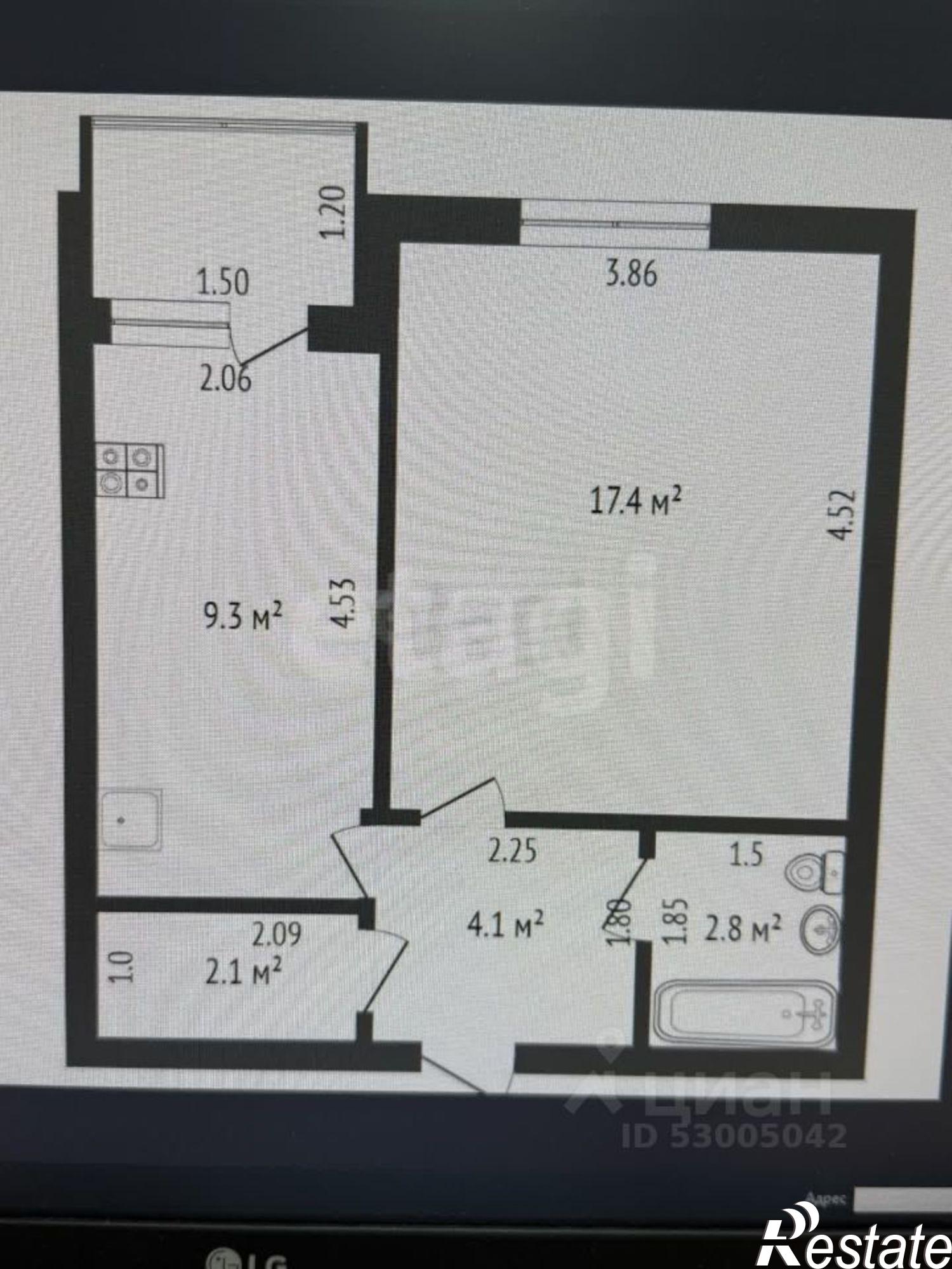 Сдать квартиру за 35 000 рублей на улица Шестиперова, 16