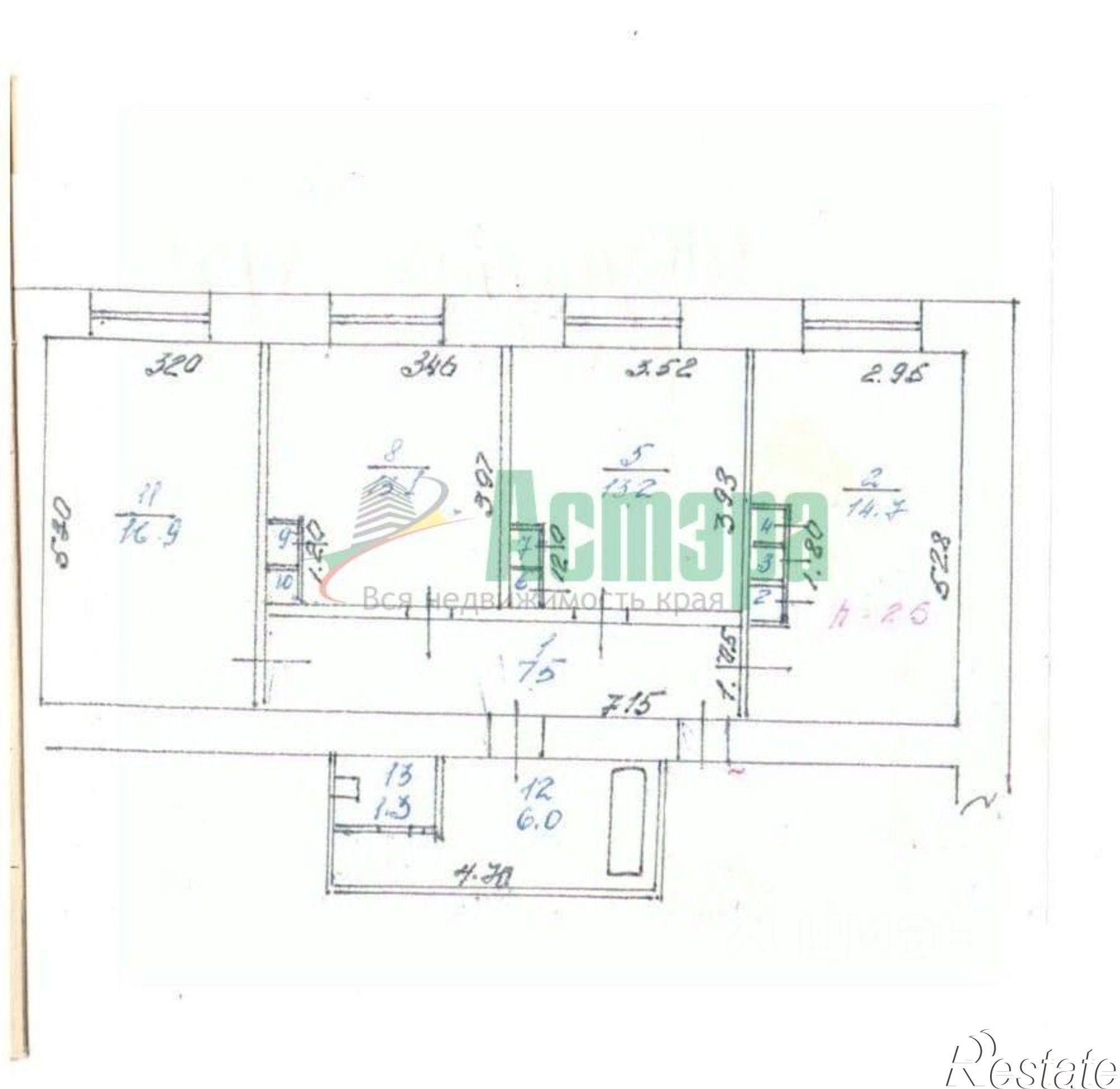 Купить квартиру за 12 000 000 рублей на проспект Фадеева, 5