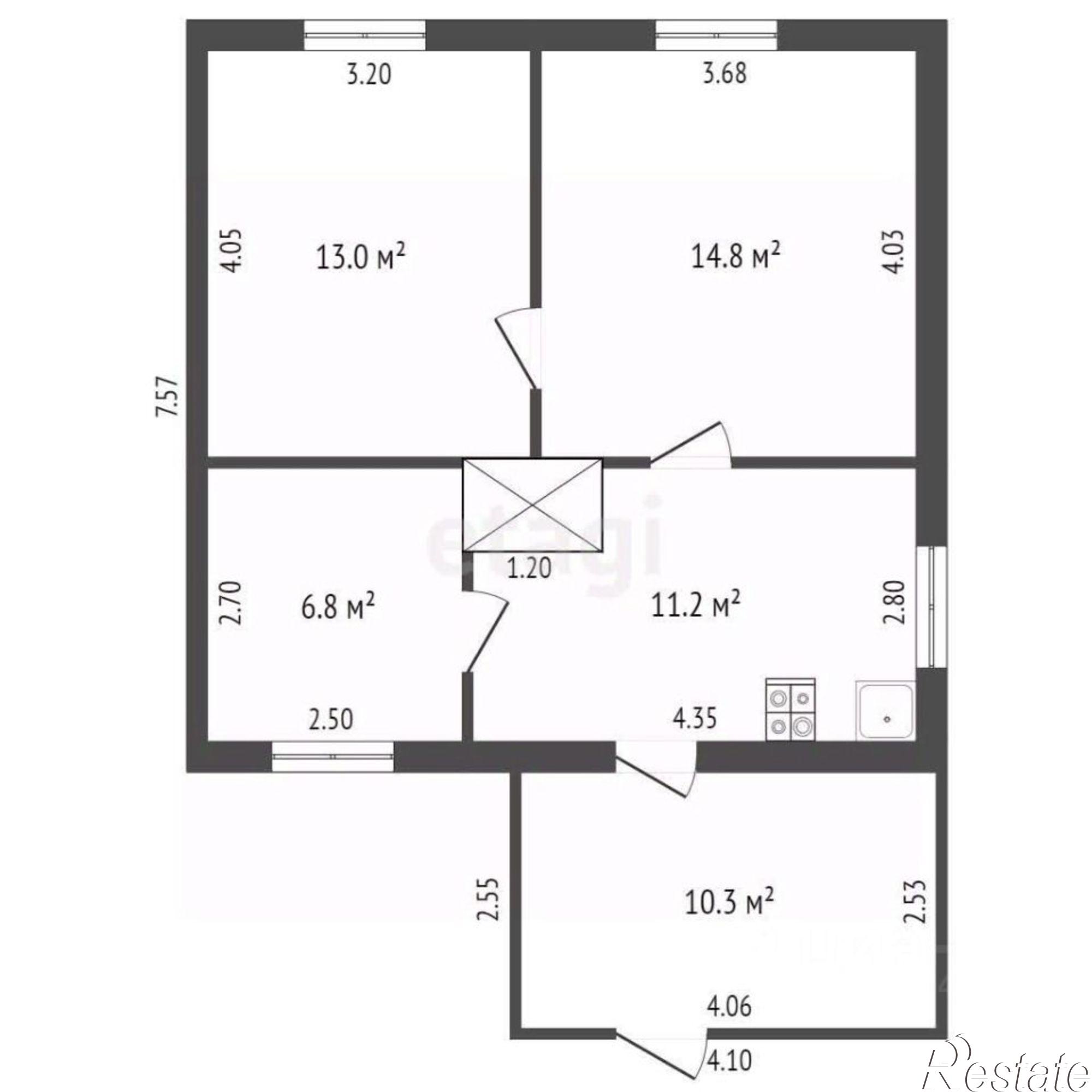Купить квартиру за 2 100 000 рублей на Берёзовая улица, 10