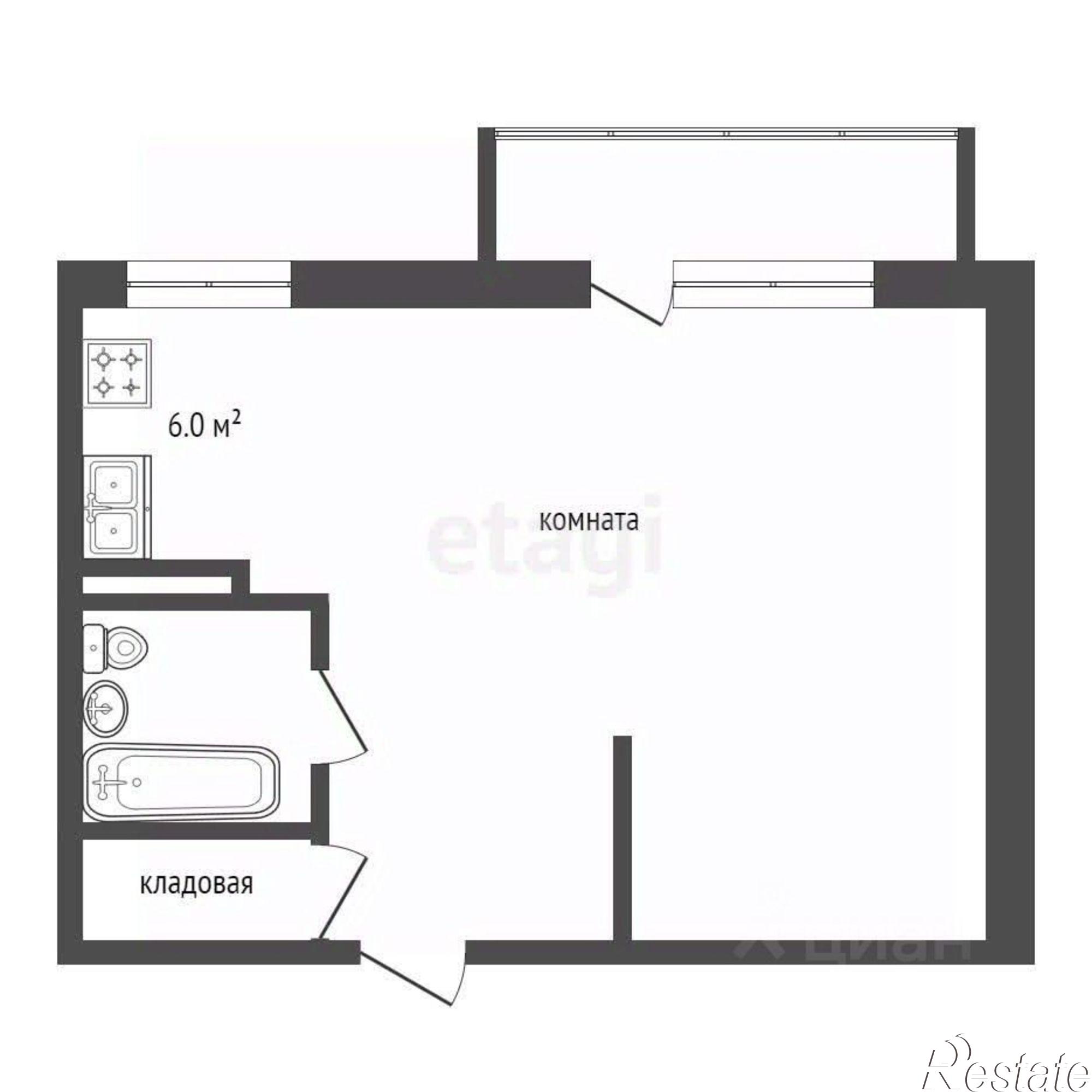 Купить квартиру за 3 430 000 рублей на Молоковский тракт, 104