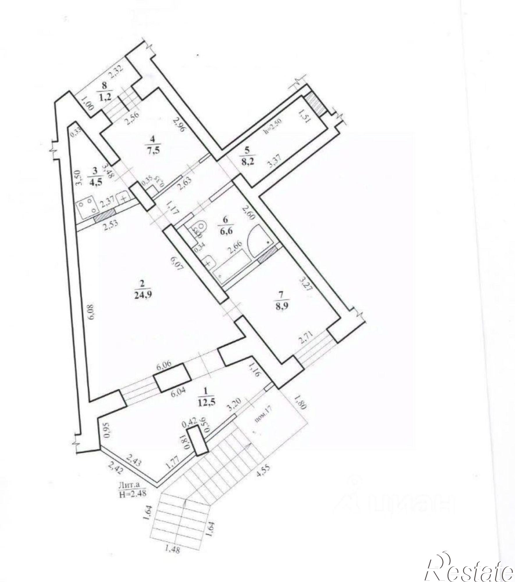 Купить торговое помещение за 12 549 100 рублей на Кастринская улица, 6