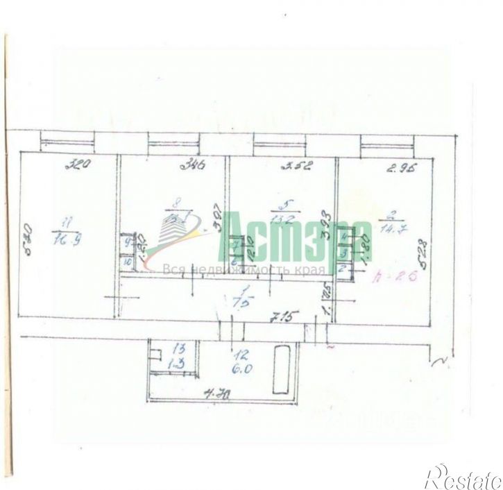 3-комн квартира проспект Фадеева, 5,  д. 5