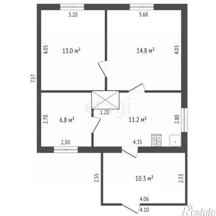 2-комн квартира Берёзовая улица, 10,  д. 10