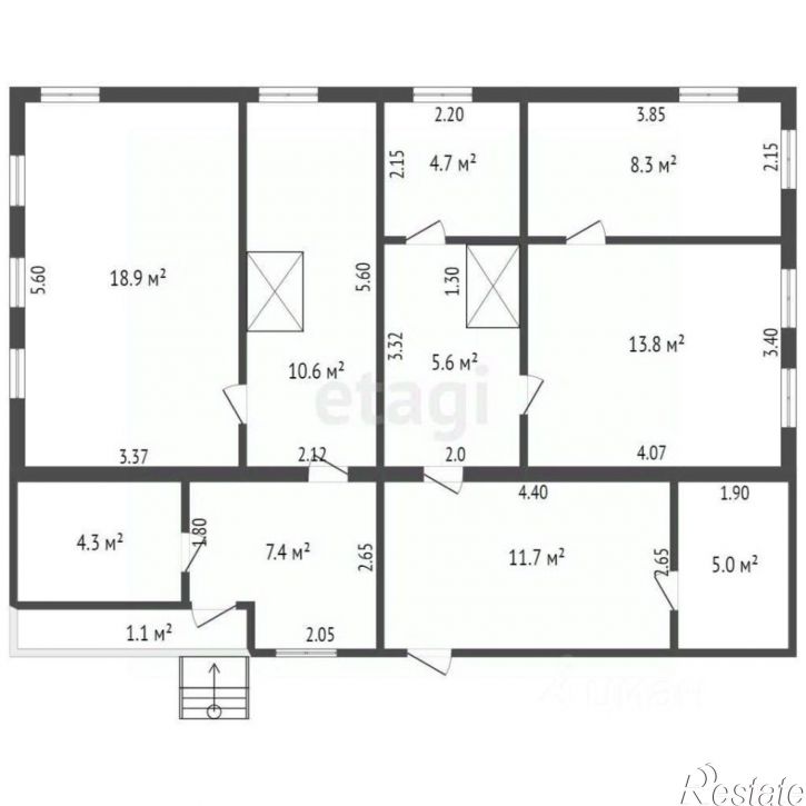 2-комн квартира Крестьянская улица, 86,  д. 86