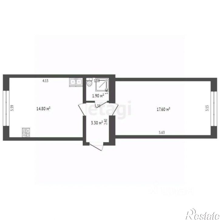 2-комн квартира улица Энергетиков, 18,  д. 18