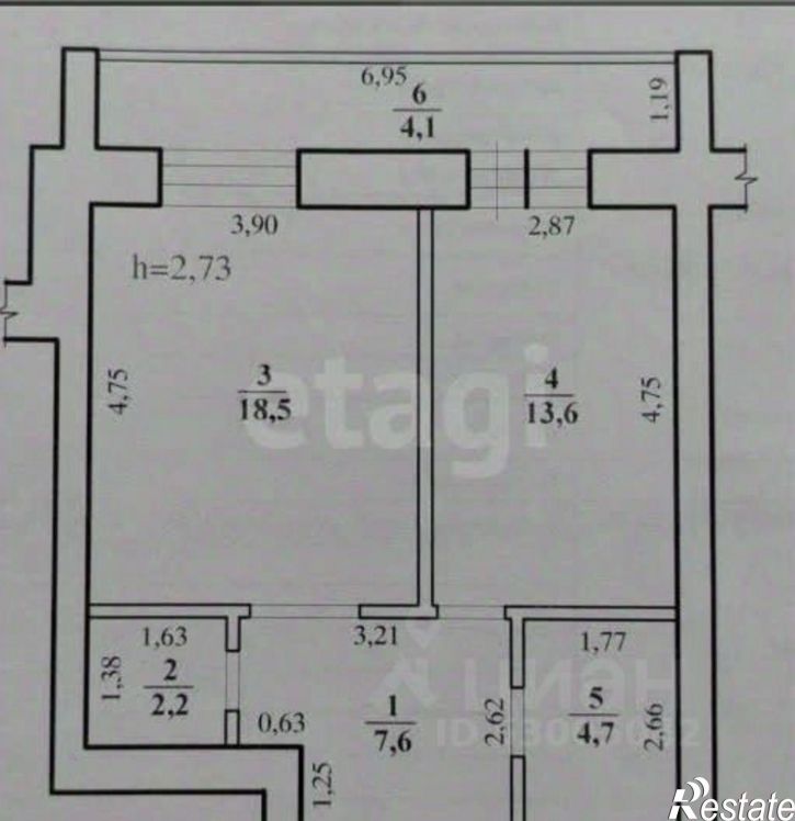 1-комн квартира улица Анохина, 93,  д. 93