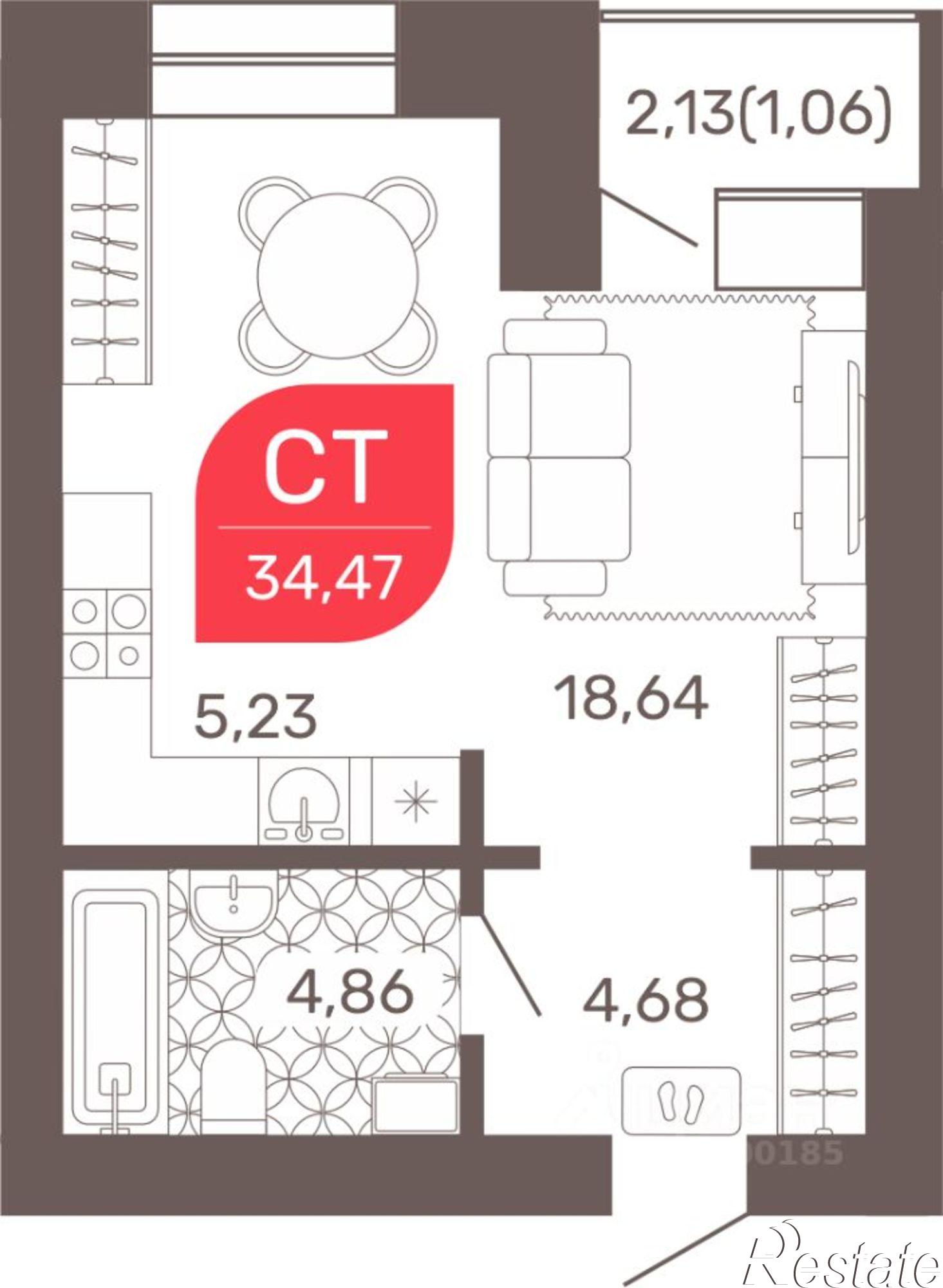 Купить квартиру за 5 985 000 рублей на Жилой комплекс 