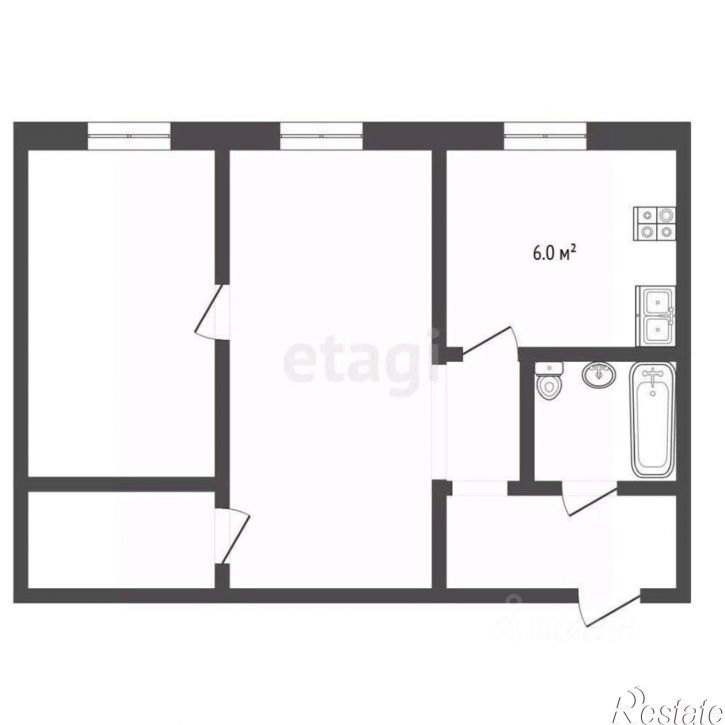 2-комн квартира улица Ленина, 160,  д. 160