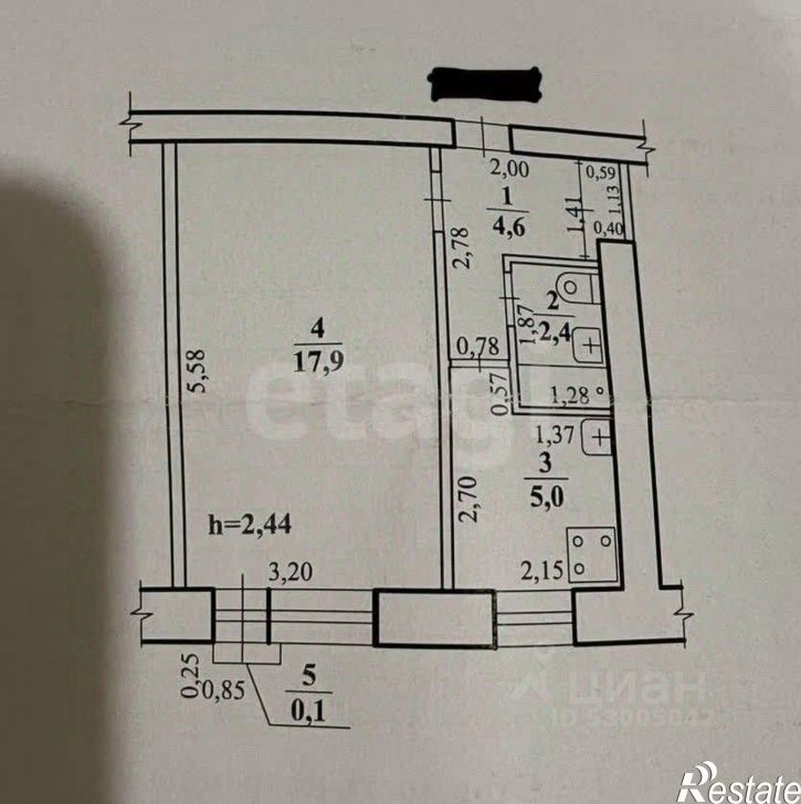 1-комн квартира ул Текстильщиков, 2,  д. 2