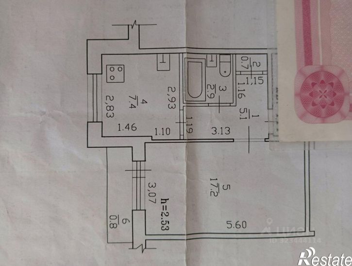 1-комн квартира 1-й микрорайон, 19А