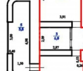 2-комн, 50кв м, этаж 2/13 улица Генерала Белика, 13