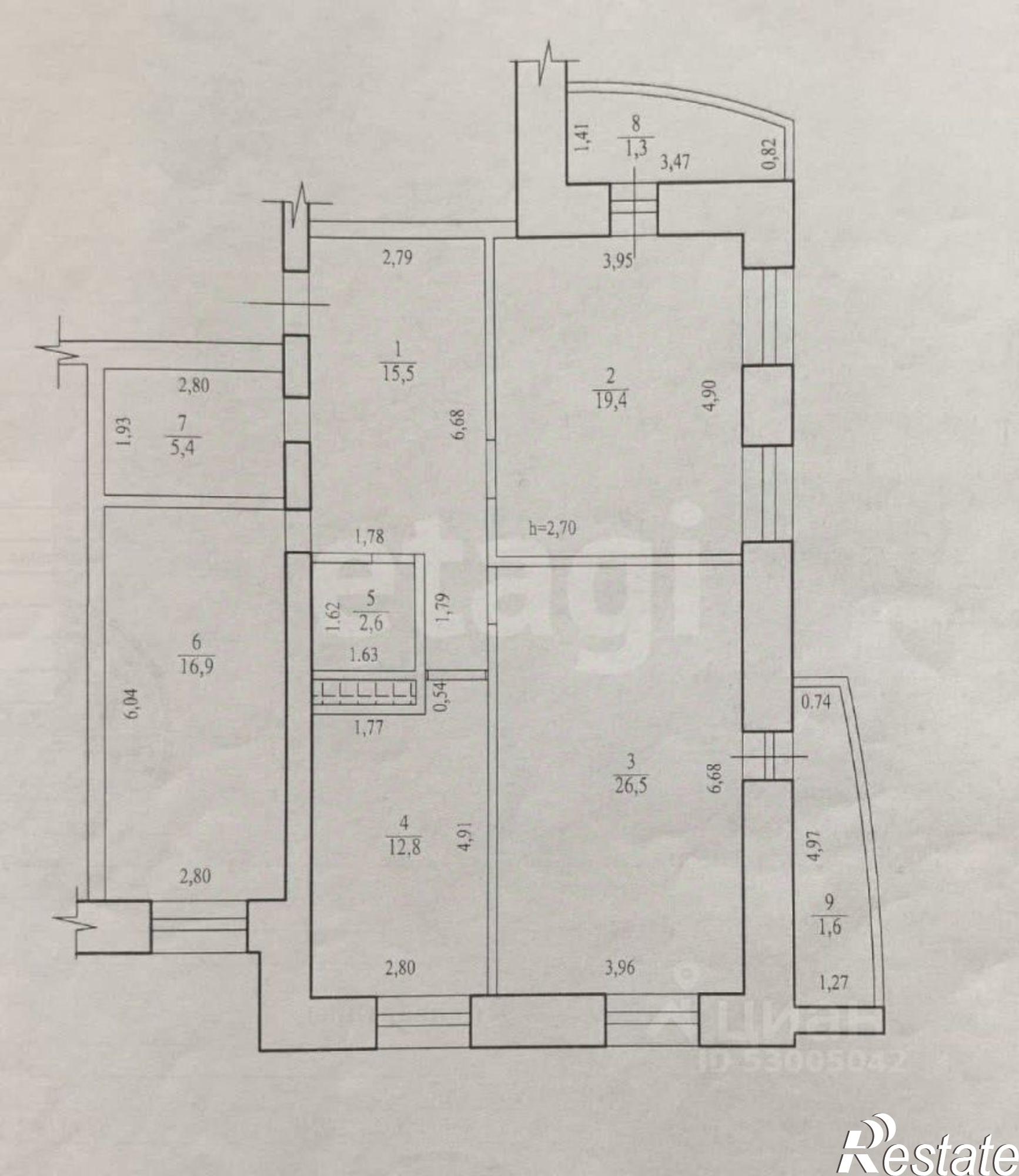 Купить квартиру за 19 990 000 рублей на улица Фёдора Гладкова, 8А