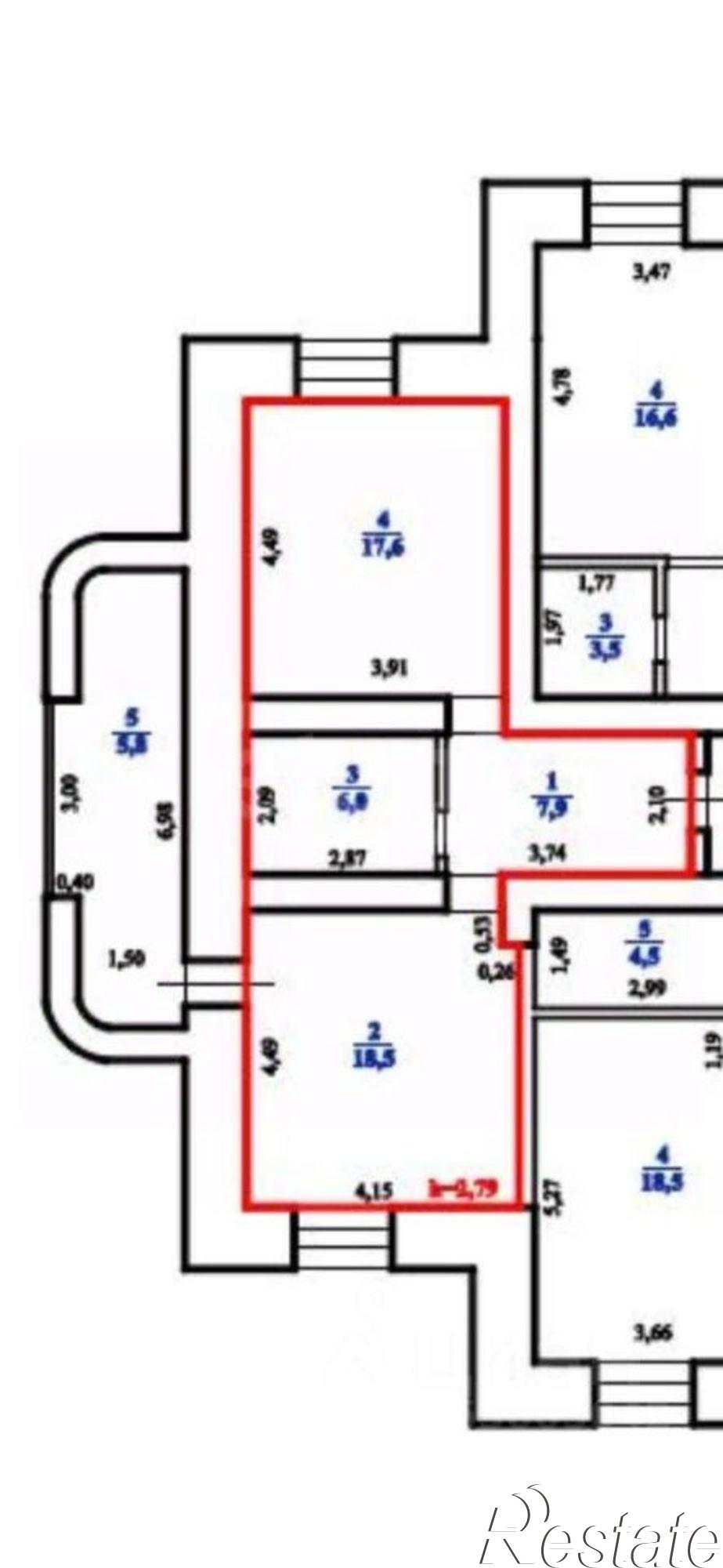 Купить квартиру за 10 500 000 рублей на улица Генерала Белика, 13