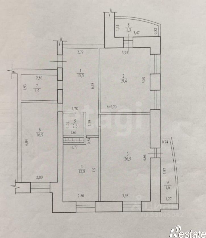 3-комн квартира улица Фёдора Гладкова, 8А,  д. 8А