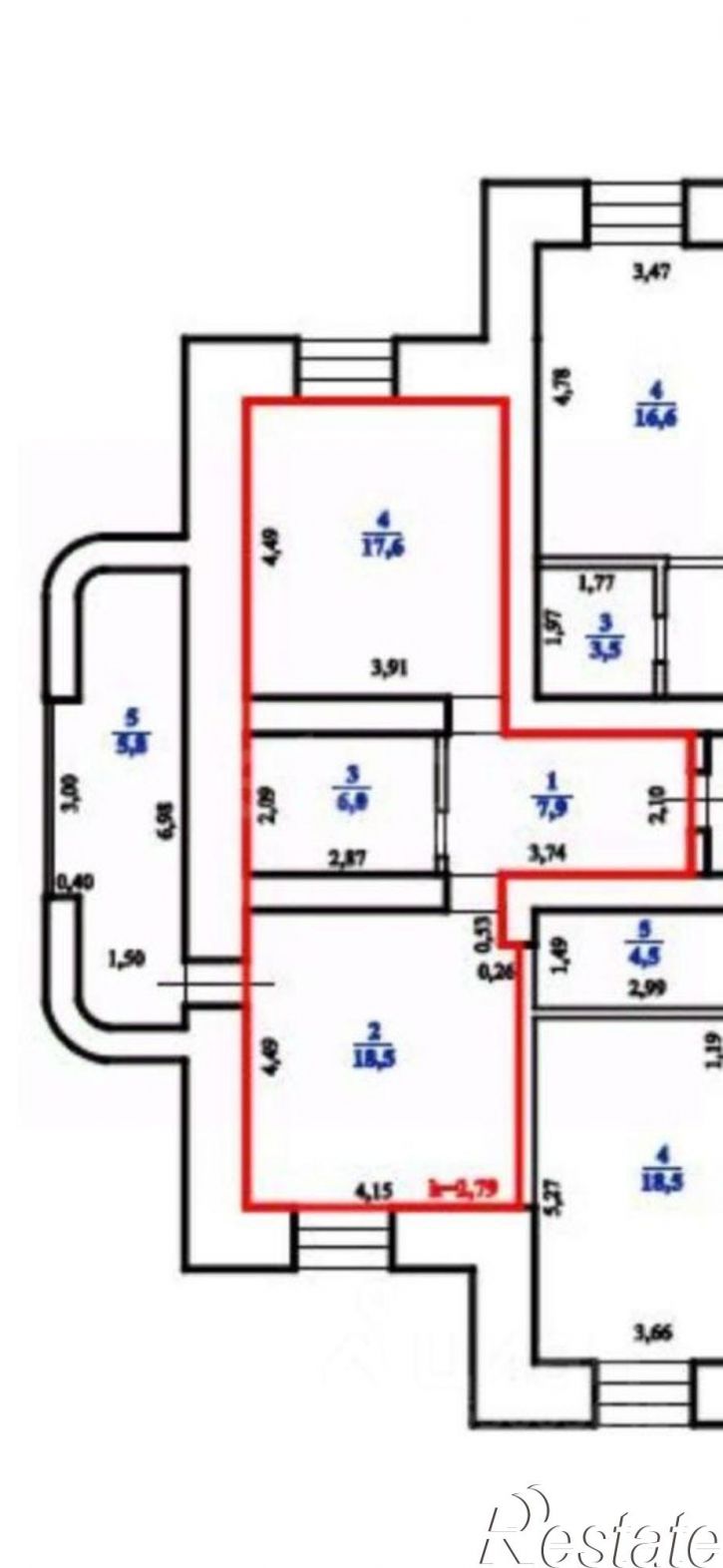 2-комн квартира улица Генерала Белика, 13,  д. 13