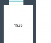 1-комн, 44 кв м, этаж 3/16 Проезжая улица, 1А