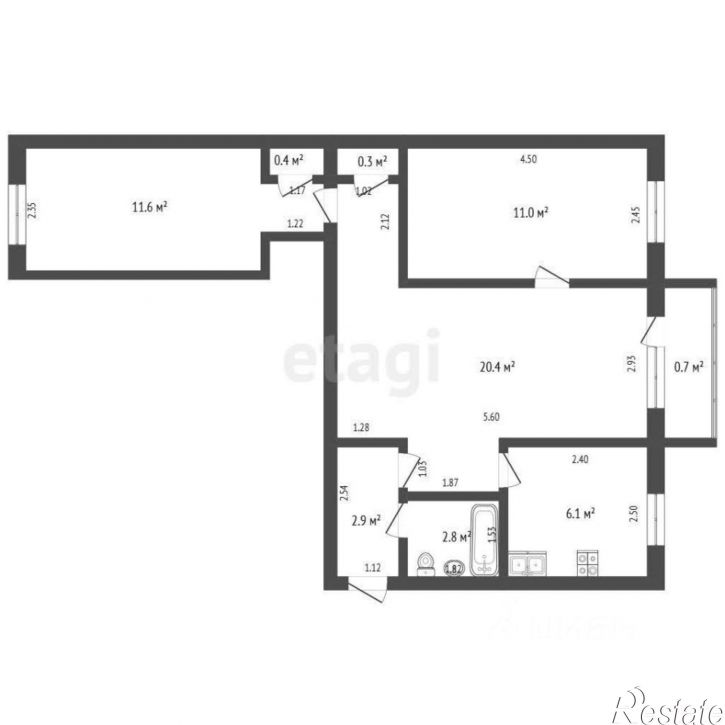 3-комн квартира улица Курнатовского, 35,  д. 35