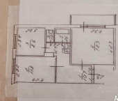 2-комн, 55кв м, этаж 6/10 6-й микрорайон, 1