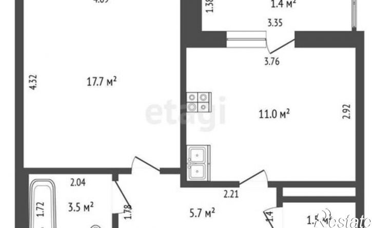1-комн квартира улица Генерала Белика, 5,  д. 5