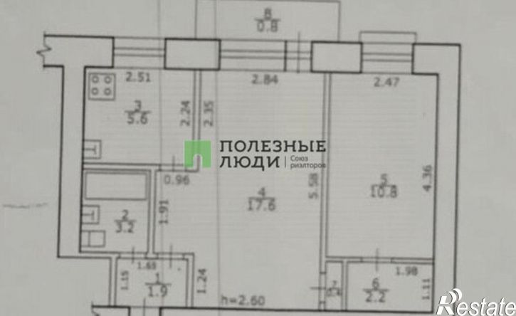 2-комн квартира улица Николая Островского, 20,  д. 20