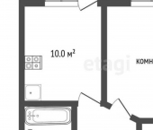 1-комн, 38кв м, этаж 2/9 Усуглинская улица, 6