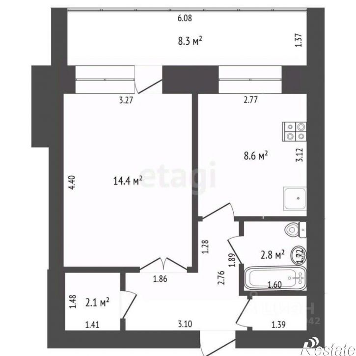 1-комн квартира Проезжая улица, 23,  д. 23