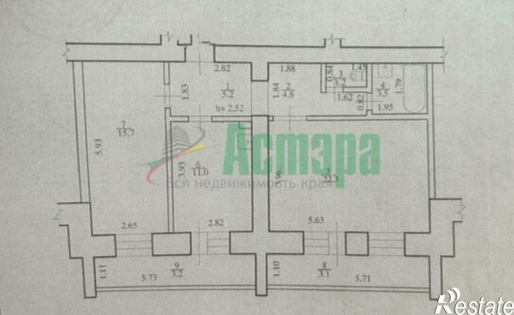 2-комн квартира Славянская улица, 10А,  д. 10А