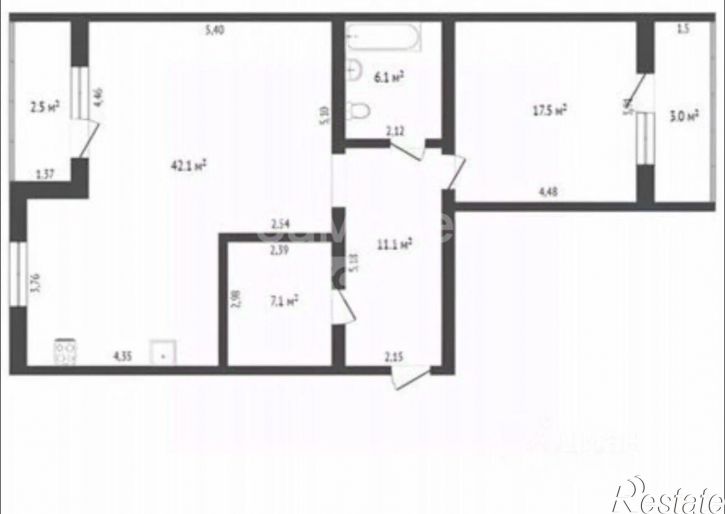 2-комн квартира улица Генерала Белика, 13,  д. 13