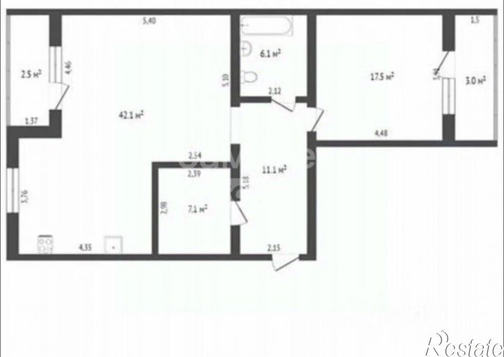 2-комн квартира улица Генерала Белика, 13,  д. 13