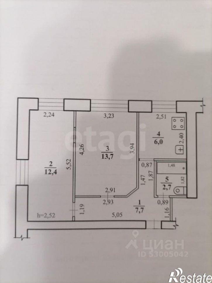2-комн квартира улица Николая Островского, 20,  д. 20