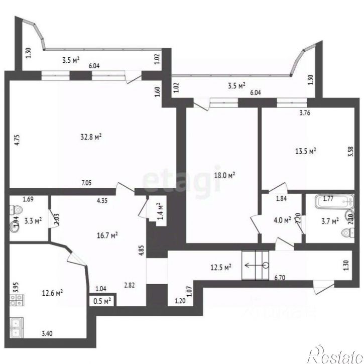 3-комн квартира ул Столярова, 38,  д. 38