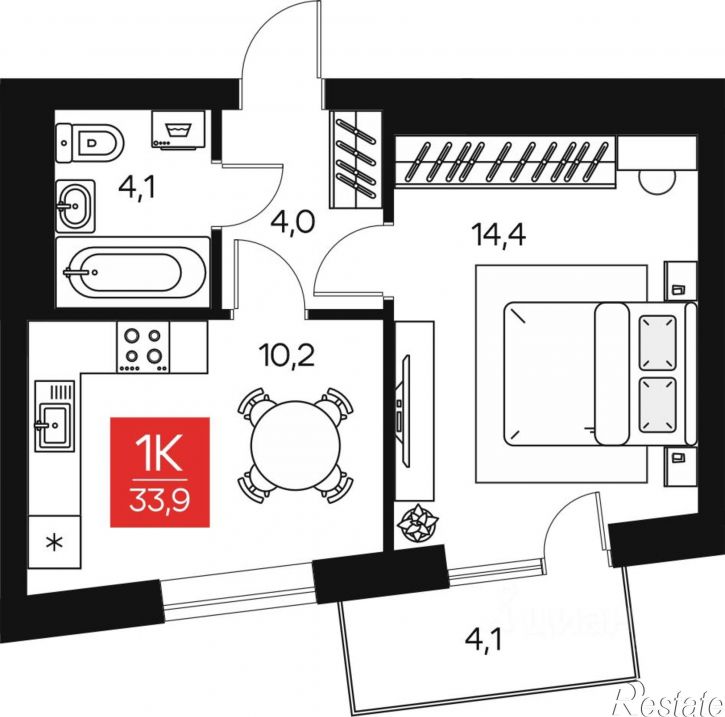 1-комн квартира в новом доме улица Шилова, 69,  д. 69