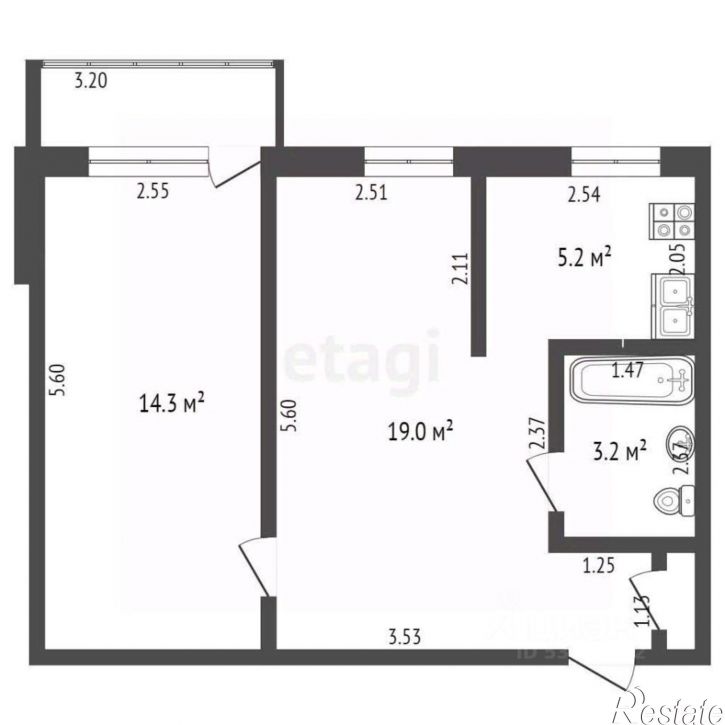 2-комн квартира улица Бабушкина, 89,  д. 89