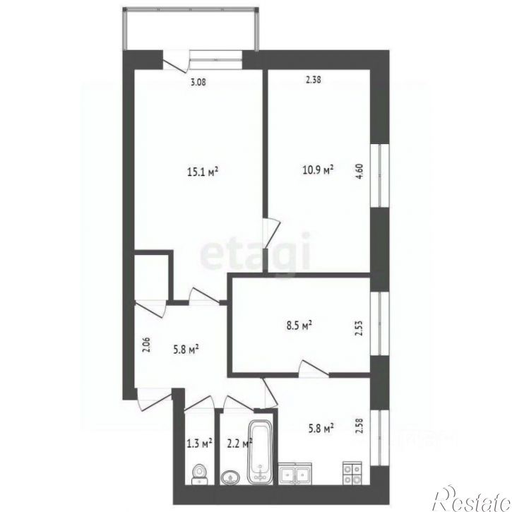 3-комн квартира улица Онискевича, 10,  д. 10