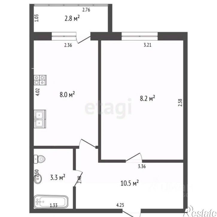 1-комн квартира Казачья улица, 26,  д. 26
