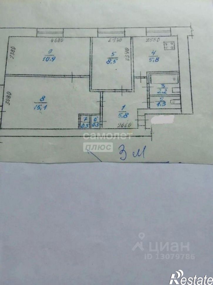 3-комн квартира ул Онискевича, 10,  д. 10