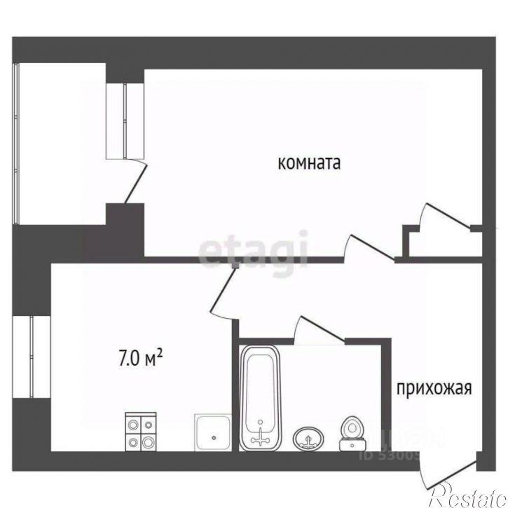 1-комн квартира улица Шестиперова, 18,  д. 18