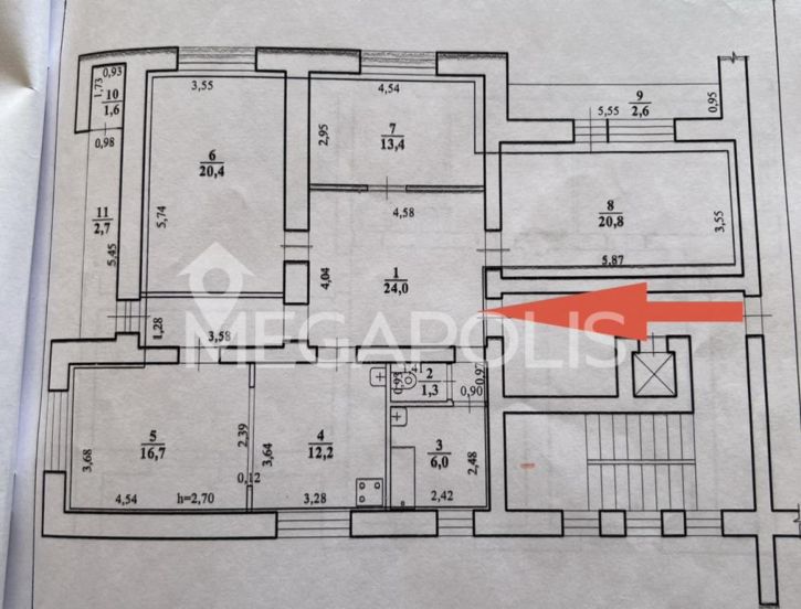 4-комн квартира Ангарская, 46