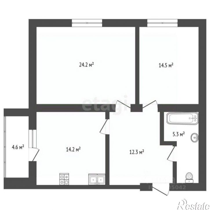2-комн квартира улица Курнатовского, 8,  д. 8