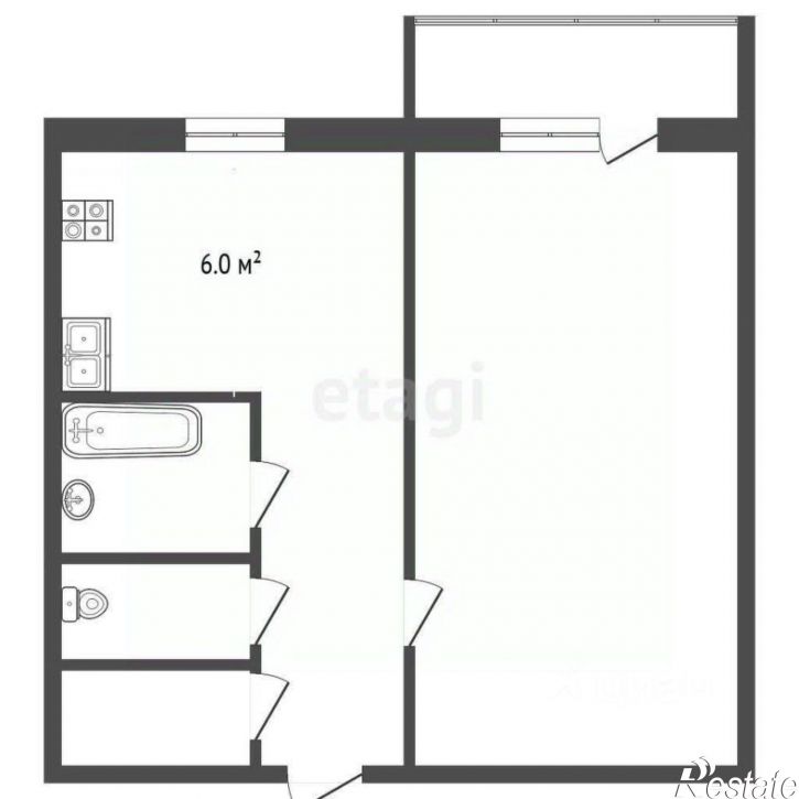 1-комн квартира улица Кутузова, 718,  д. 718