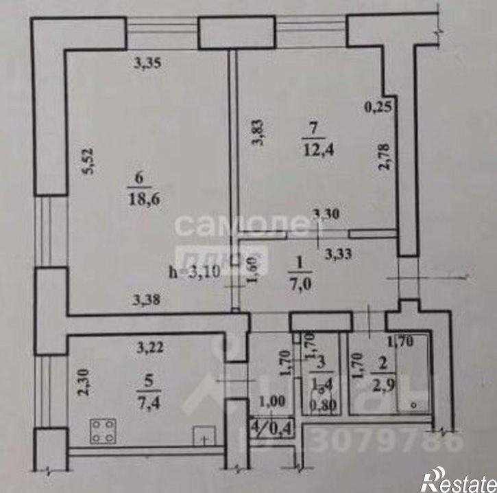 2-комн квартира Амурская улица, 48А,  д. 48А