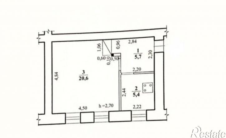 1-комн квартира переулок Бекетова, 3,  д. 3