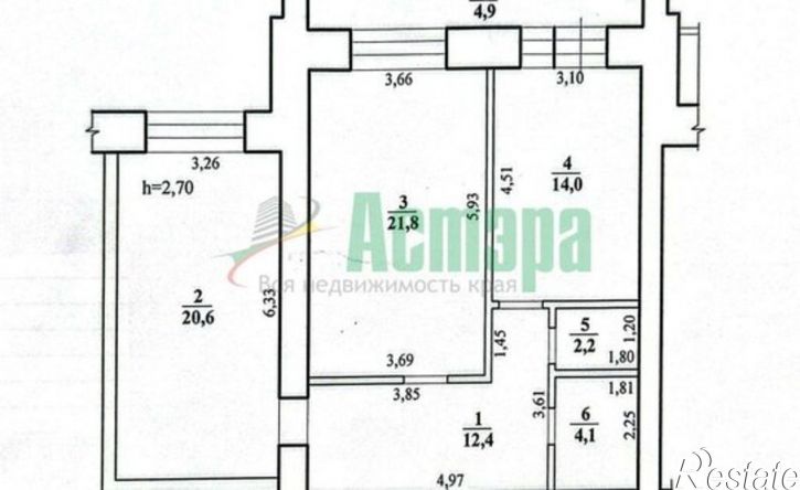 3-комн квартира 3-я Забайкальская улица, 2,  д. 2