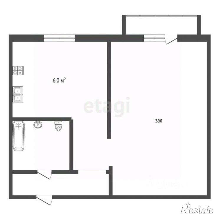 1-комн квартира ул Кастринская, 8,  д. 8