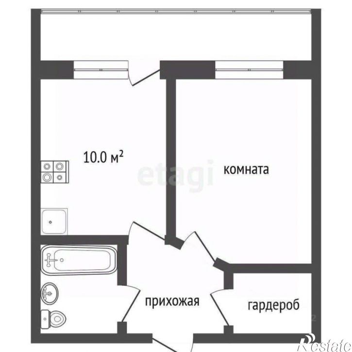 1-комн квартира улица Бутина, 78,  д. 78