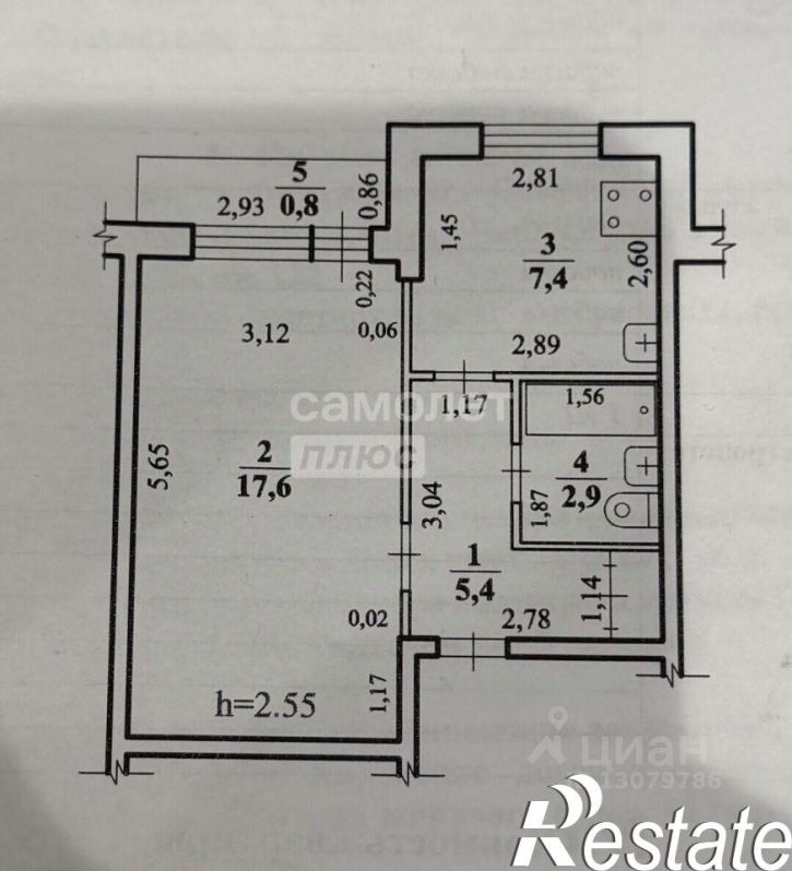 1-комн квартира проспект Фадеева, 35,  д. 35