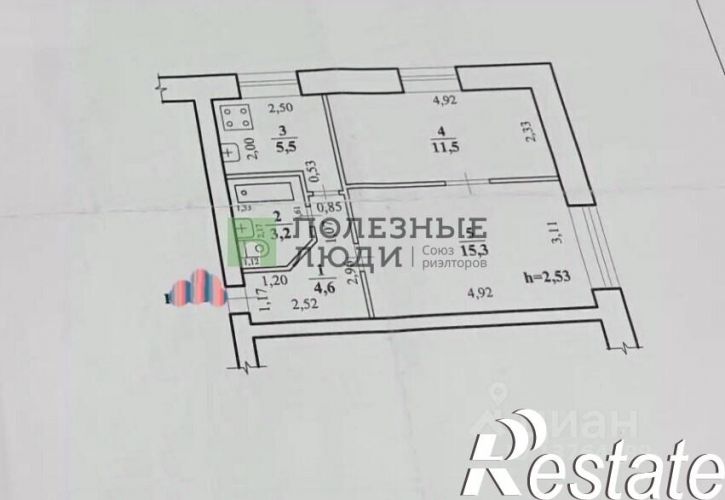 2-комн квартира улица Балябина, 53,  д. 53
