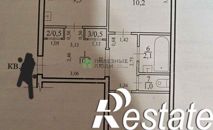 2-комн квартира посёлок Текстильщиков, 4-й микрорайон, 14